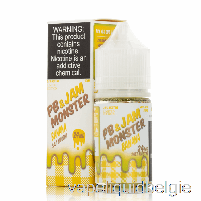 Vape Vloeibare Banaan - Pb En Jam Monsterzouten - 30 Ml 24 Mg